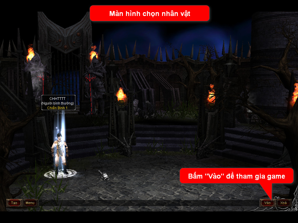 Chức năng chính của Game MU Vũ Phong